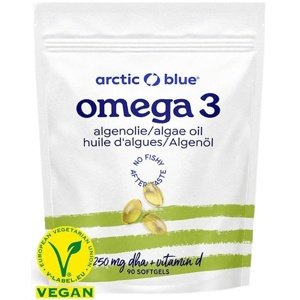 ARCTIC BLUE® Vegan Omega 3 Algae (250mg DHA & Vitamin D 400IU) - 90 kapslí