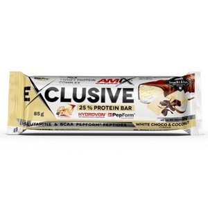 Amix Nutrition Amix Exclusive Protein Bar 85g - bílá čokoláda/kokos