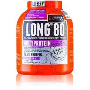 Extrifit Long 80 Multiprotein 2270 g - borůvka